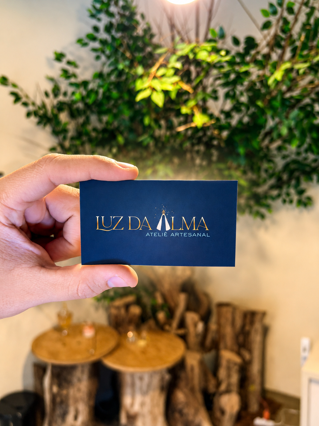 Cartão da Luz da Alma Ateliê Artesanal — curso de aromatizantes em Goiânia